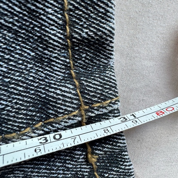 Edikted Flame Two Tone Denim Jeans High Rise Button Fly Women’s 34x31” - Picture 6 of 6